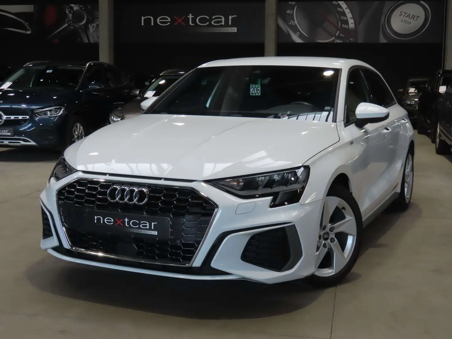 Audi A3 30TFSI Sportback SLine Stronic *NAVI-LED-VIRTUAL* Blanc - 1