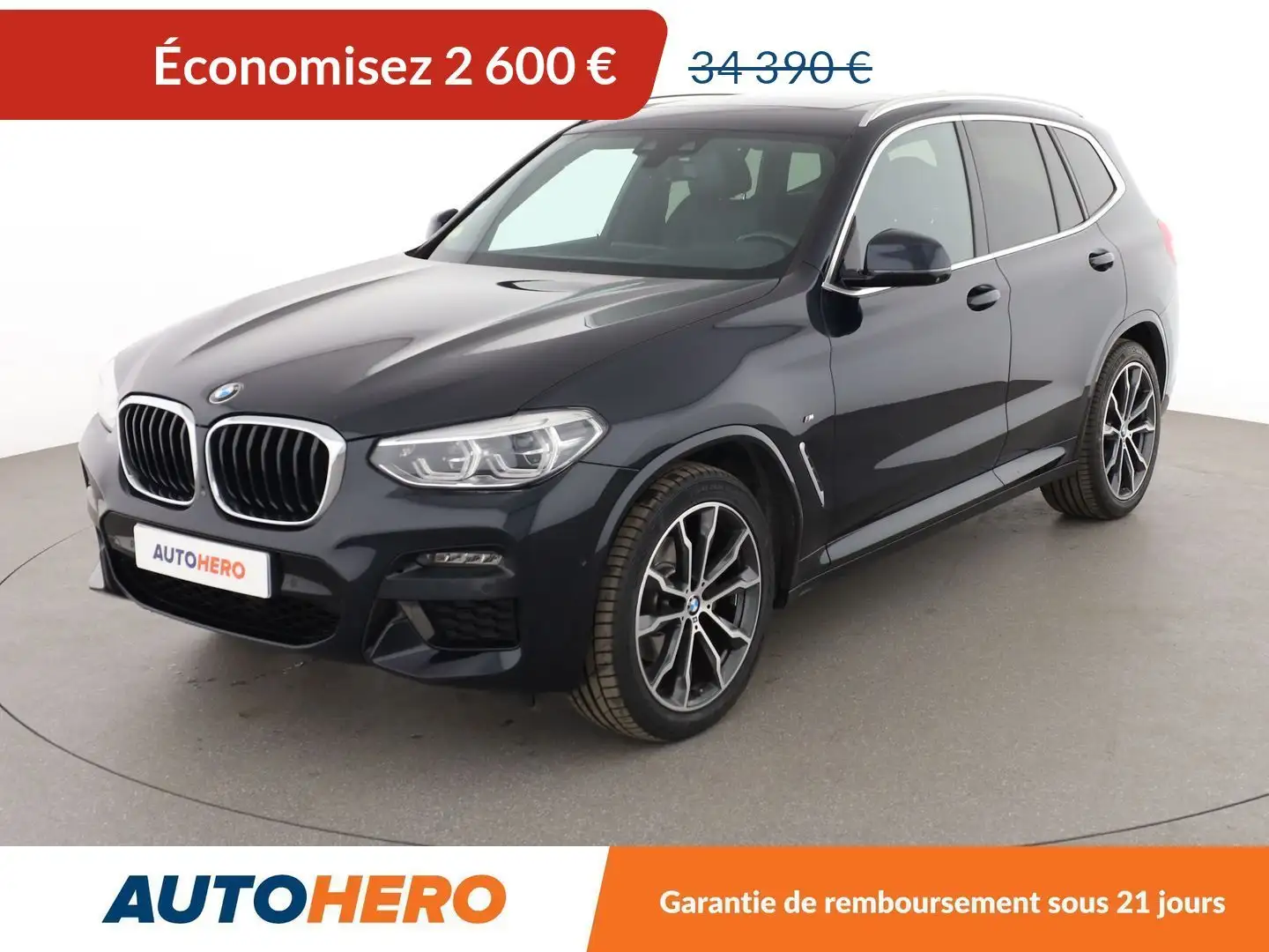 BMW X3 xDrive20dA M Sport Bleu - 1