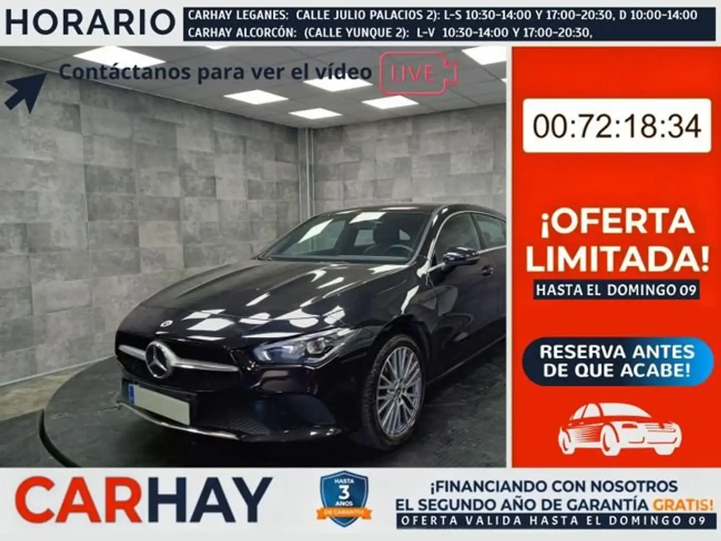 Mercedes-Benz CLA 250 1.3 E LUXURY LINE DCT SH BR Negro - 1