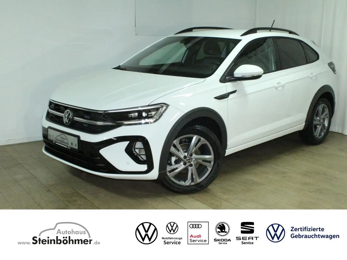 Volkswagen Taigo R-Line 1.0 TSI ACC RearView Climatronic Navi Белый - 1