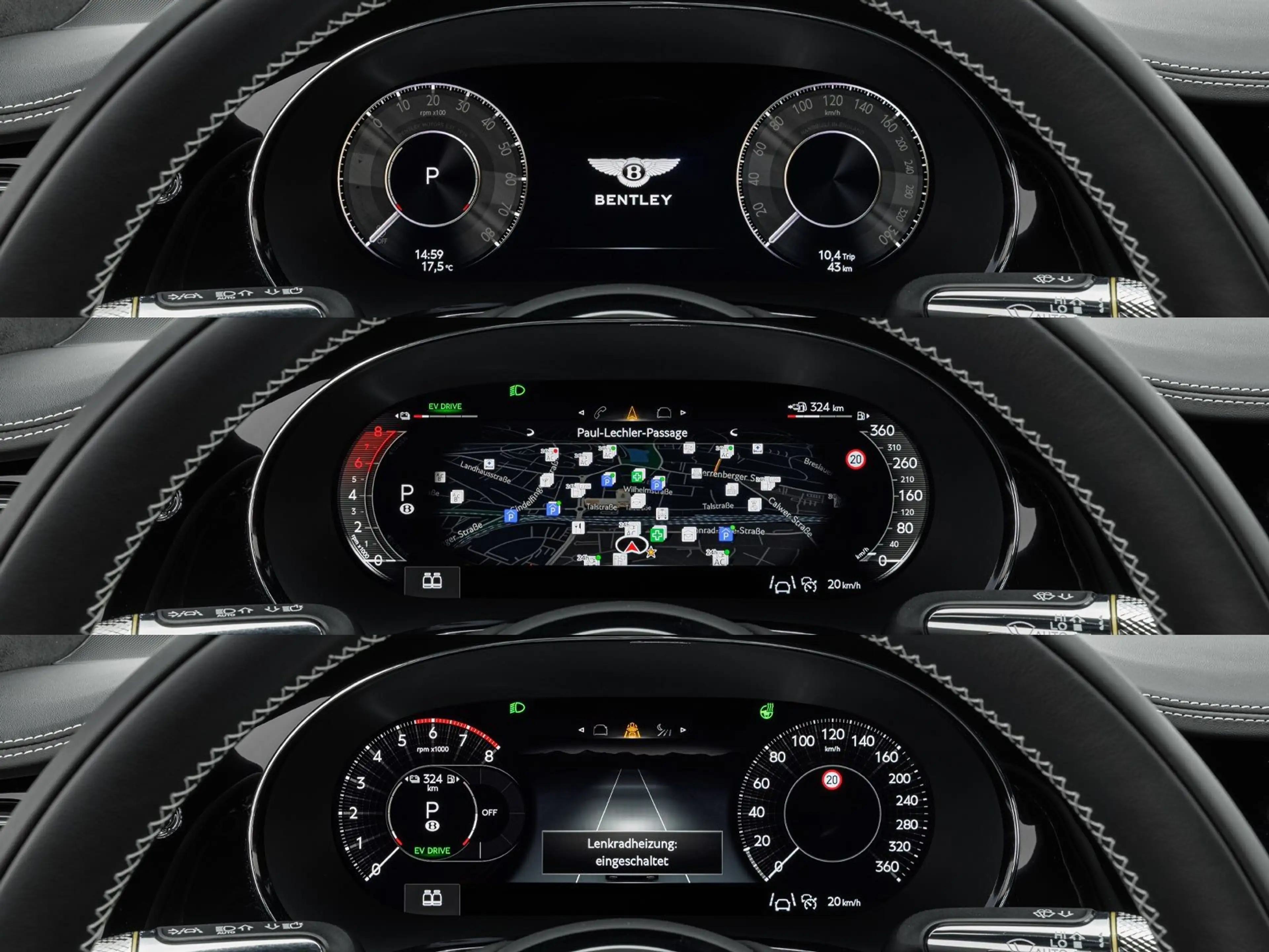 Bentley Continental GT V8 Hybrid  / Head-Up Display — photo 13