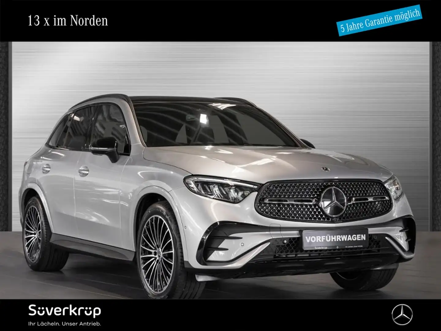 Mercedes-Benz GLC 200 d 4M AMG NIGHT MEMO 360 AHK DISTR KAMERA Silber - 1