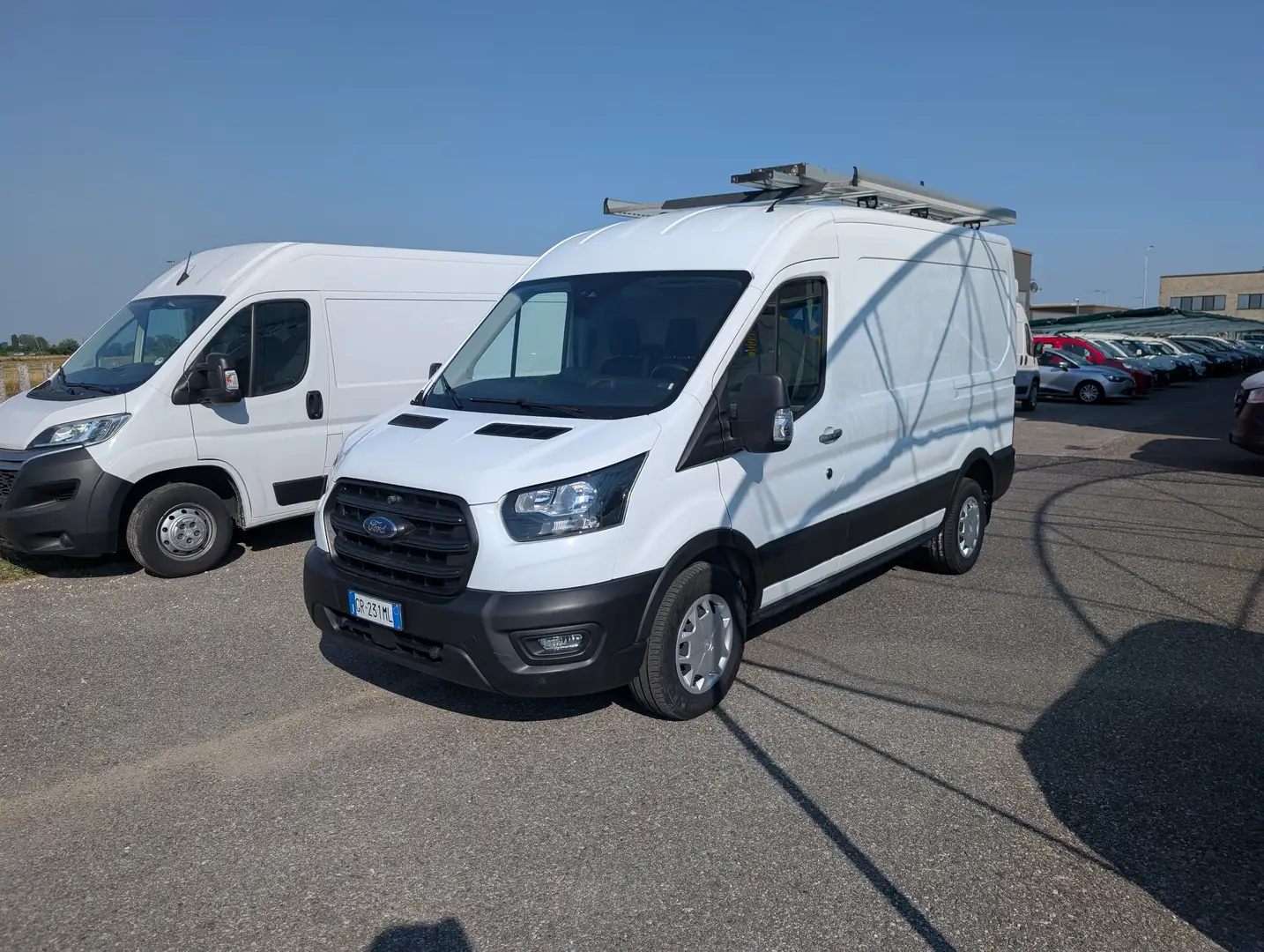 Ford TRANSIT 350 L2H2 2.0 Eco MHEV 130 Cv Blanc - 1
