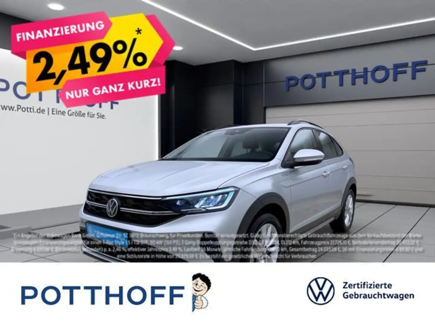 Volkswagen Taigo 1.0 TSI LIFE PDC SITZHZG KLIMA LED Silber - 1