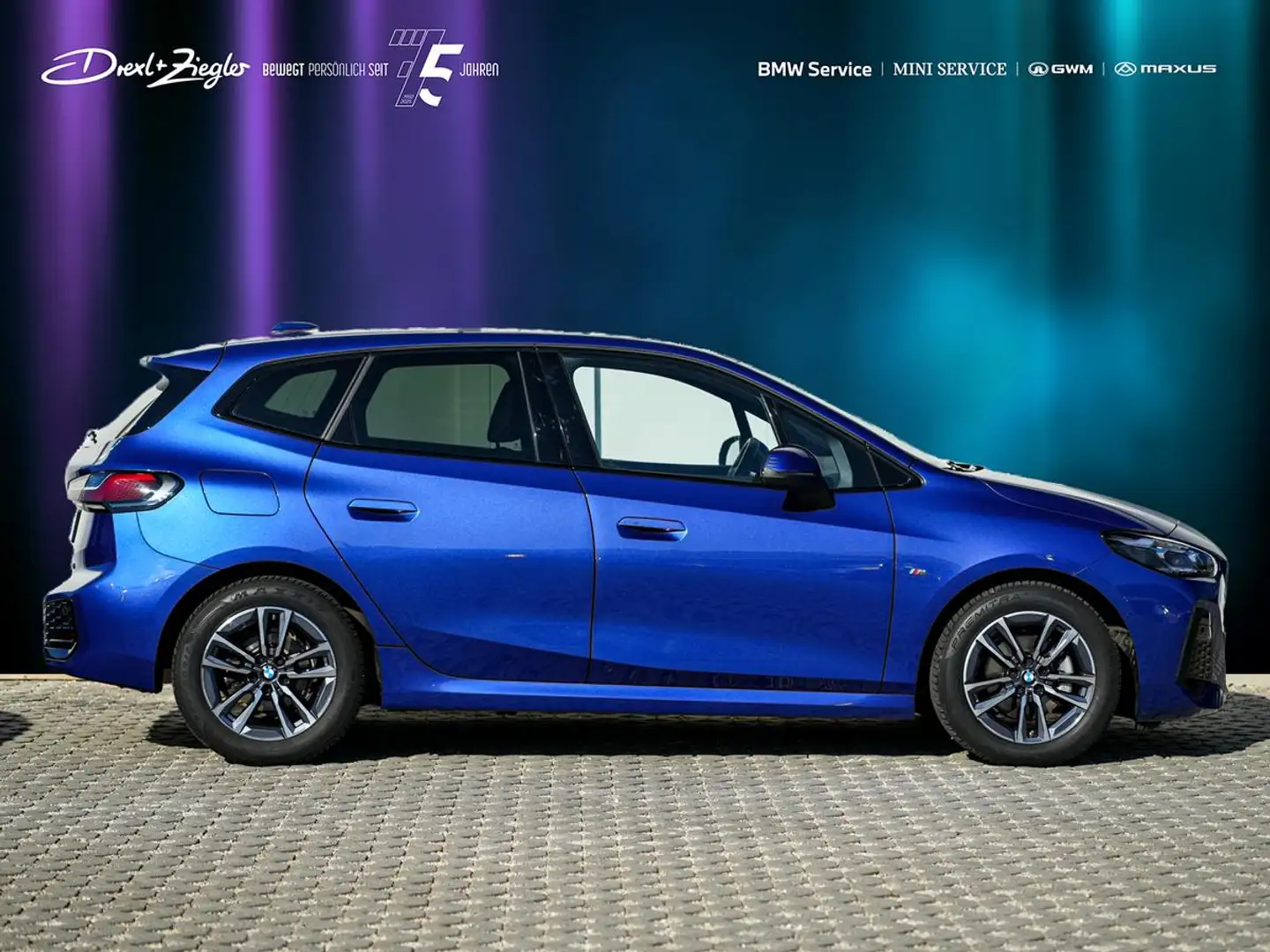 BMW 218 218i Active Tourer M-Sport AHK adLED KoZg eSitz RF Blau - 2
