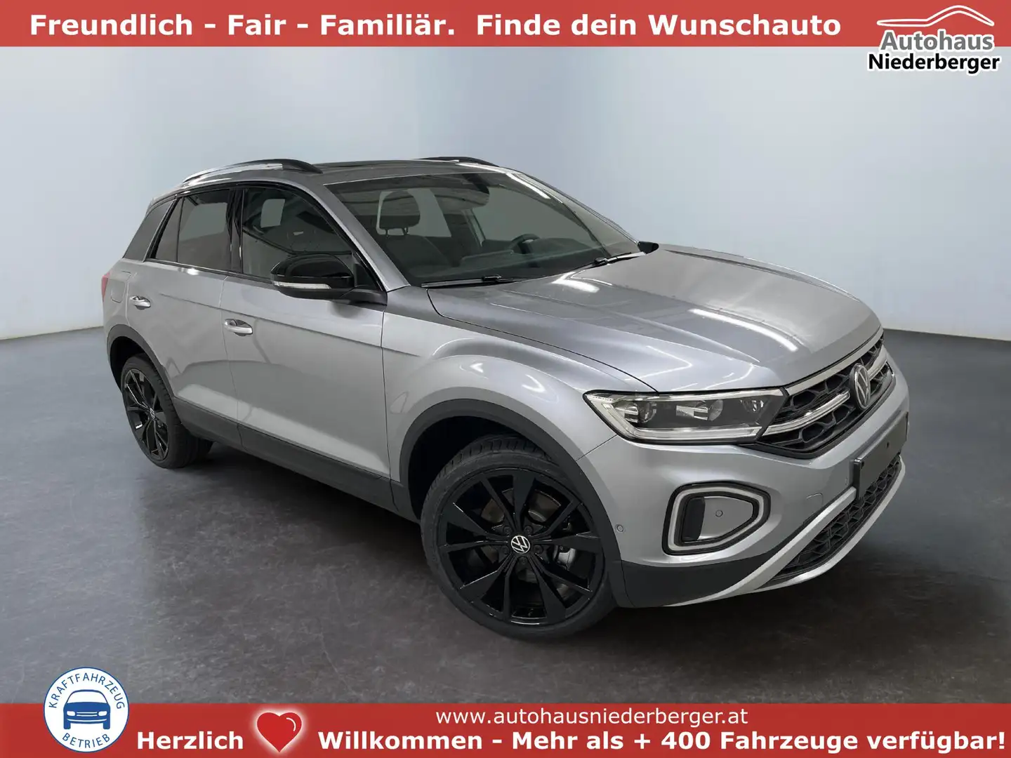 Volkswagen T-Roc Black Edition/Silver Edition 1.5 TSI 150PS/110k... Silber - 1