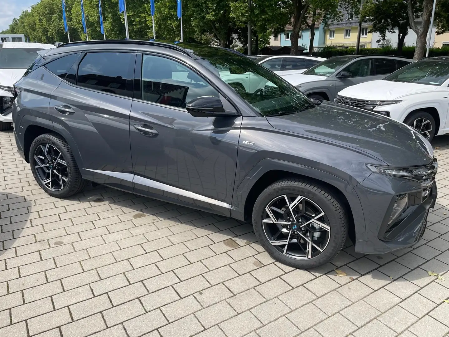Hyundai TUCSON N-Line 1,6 T-Gdi Pano/Schiebedach/LED /NAVI/ R-KAM Grigio - 1