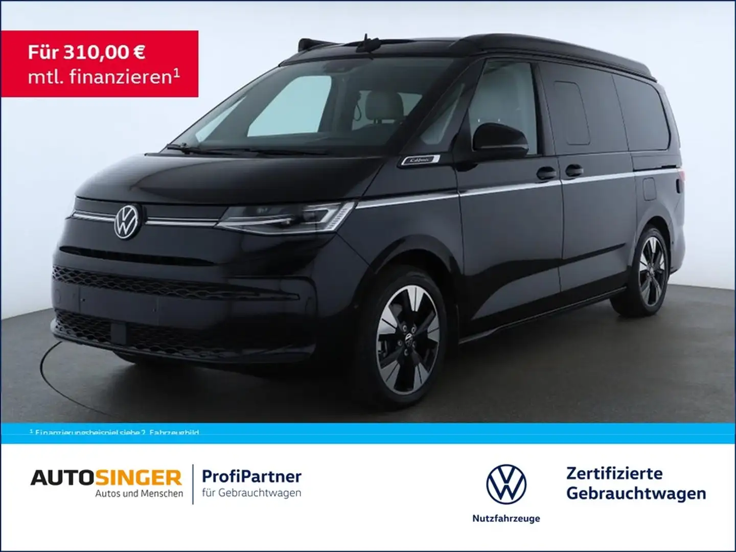 Volkswagen T7 California Ocean eHybrid 4M *AHK*STDHZ*IQ-L* Schwarz - 1