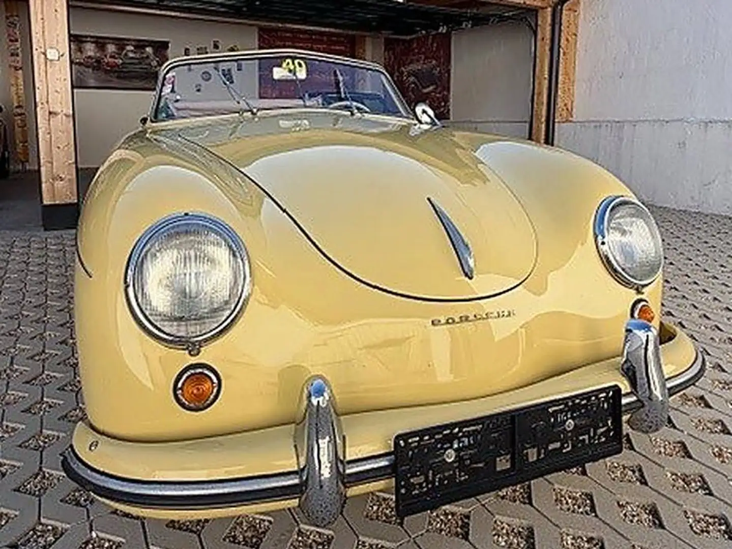 Porsche 356 Knickscheibe Cabrio 1500 Gelb - 1
