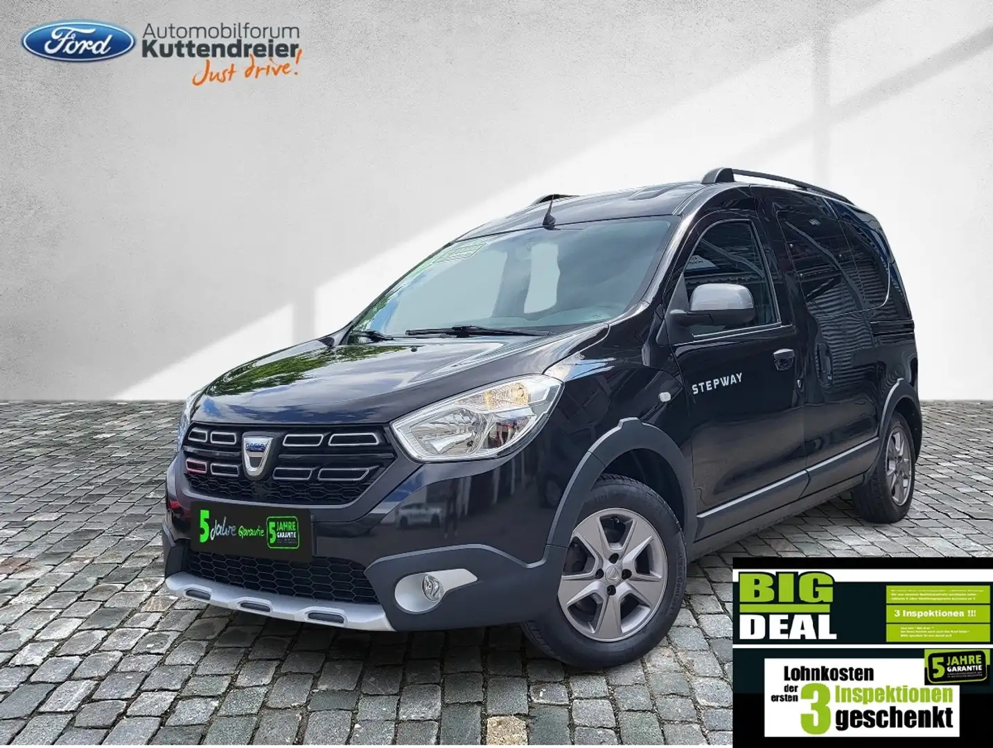 Dacia Dokker 1.2TCe 115 Stepway Navi Klima Tempomat PDC Black - 1