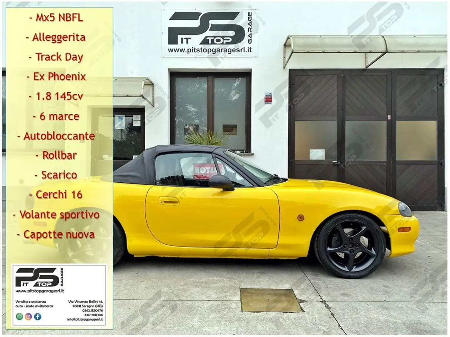 Mazda MX-5 MX-5 1.8 145cv - Alleggerita - TrackDay - ASI Jaune - 1