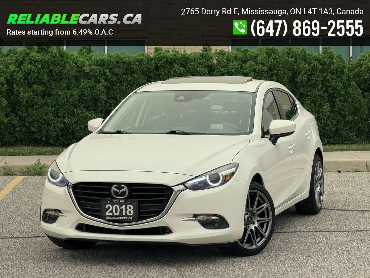 2018 Mazda Mazda3 GT | No-Accident | Leather | Heads Up Display | Lo