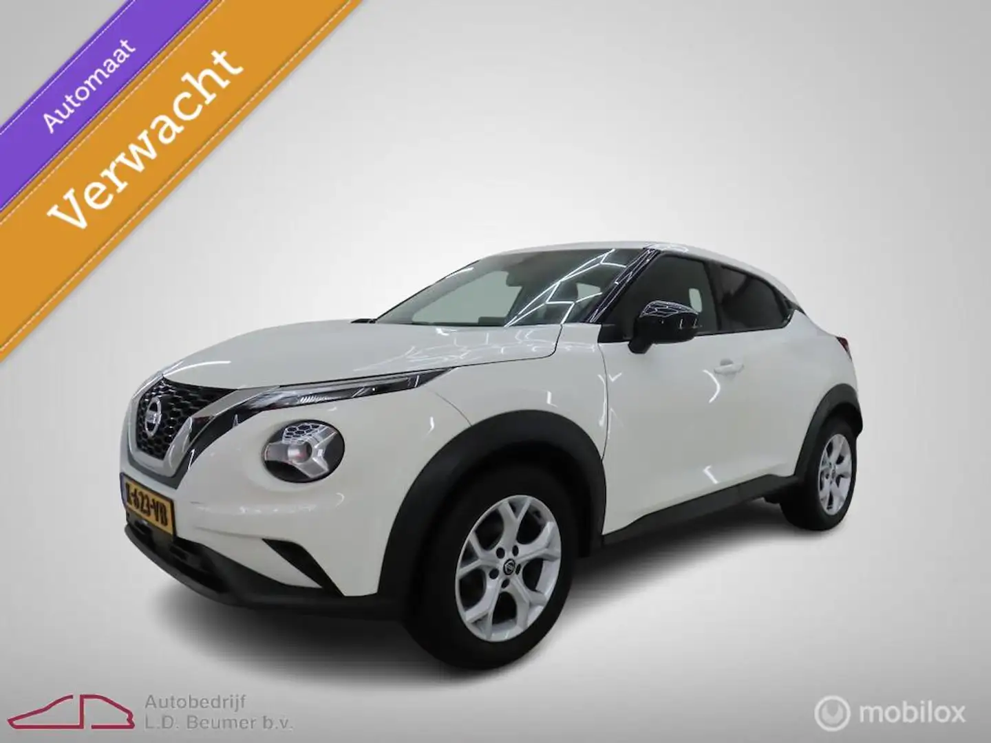 Nissan Juke 1.0 DIG-T N-Connecta AUTOMAAT *NL, 1e EIG, RIJKLAA Weiß - 1