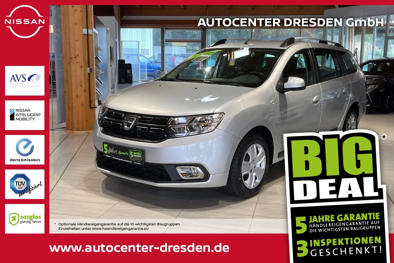 Dacia Logan II Kombi 0.9 TCe 90 eco² MCV Laureate Zilver - 1