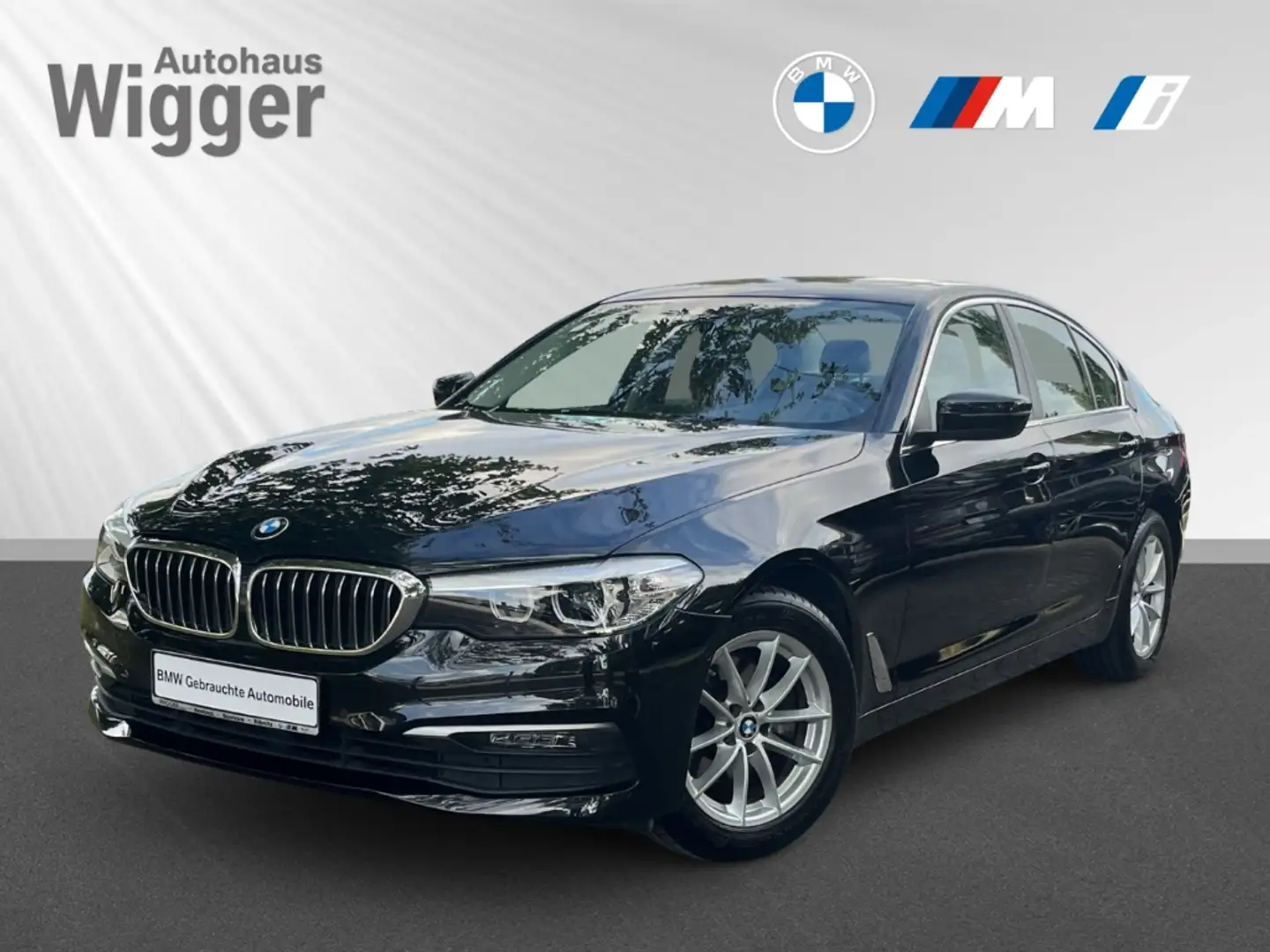 BMW 520 i Limousine/AHK/Navigation/Soundsystem/LED Zwart - 1