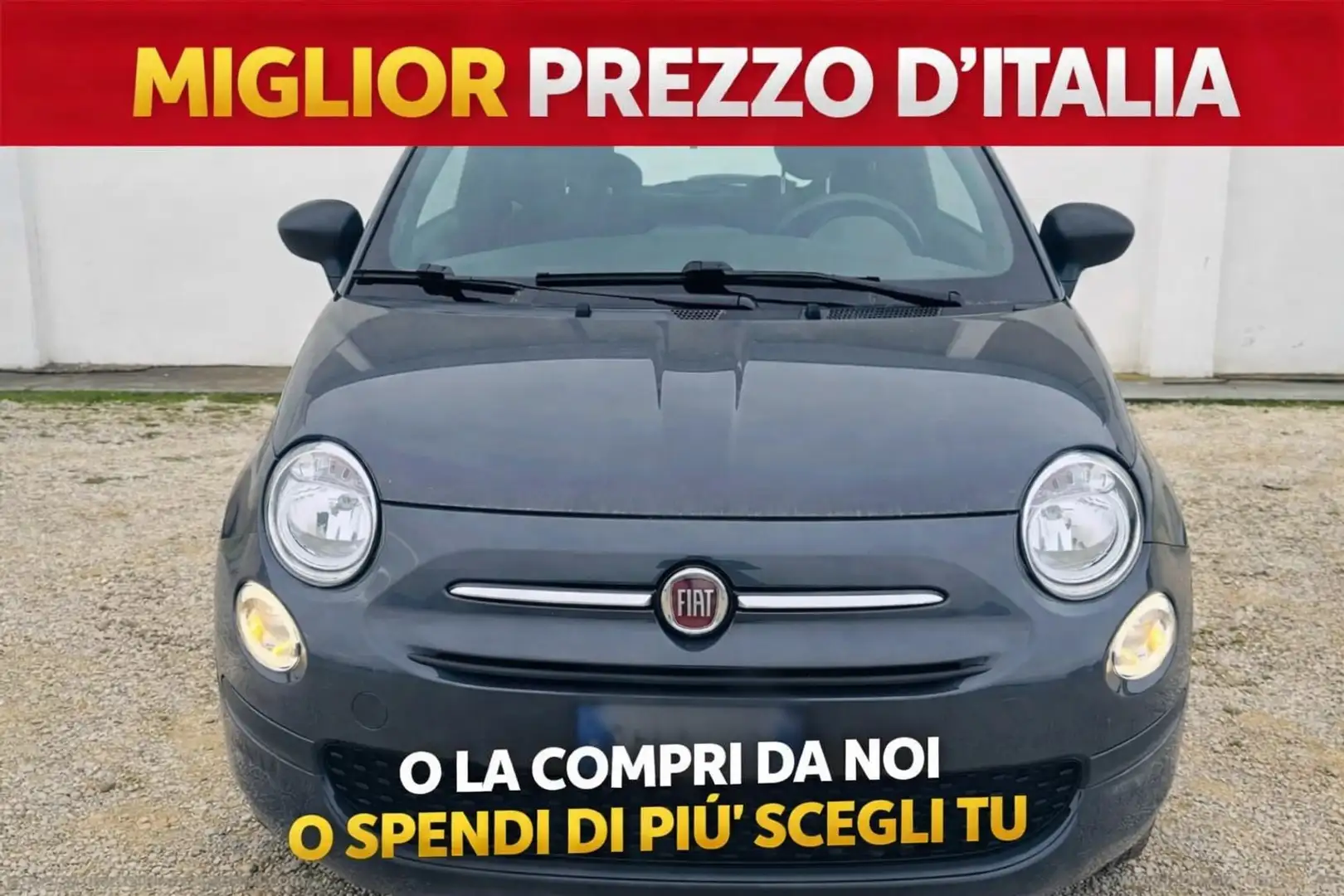Fiat 500 1.0 Hybrid Connect Gris - 1