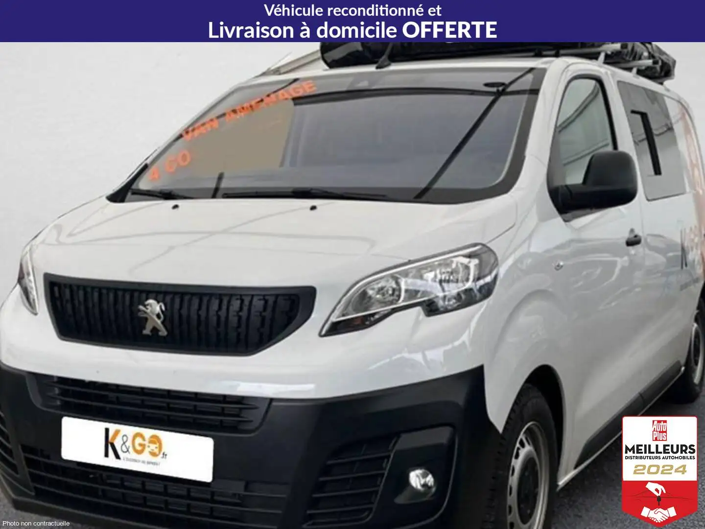 Peugeot Expert Fgn tole standard 1.5 bluehdi 120 s\u0026s bvm6 as Blanc - 1