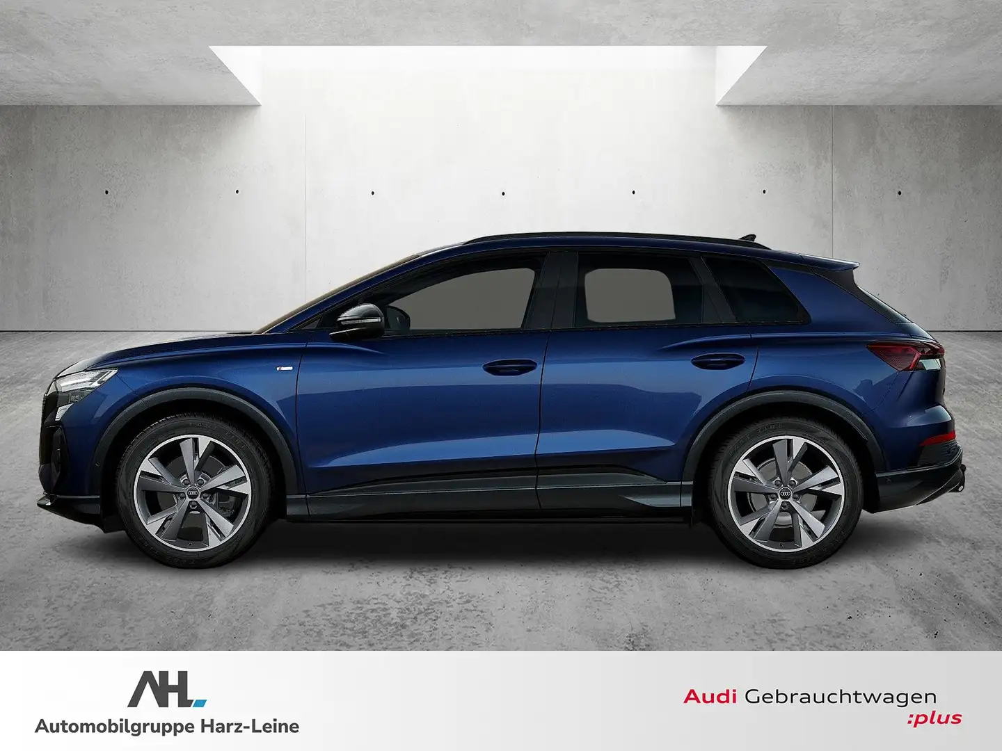 Audi Q4 e-tron S line Matrix Navi ACC HuD AHK Wärmepumpe Blau - 2