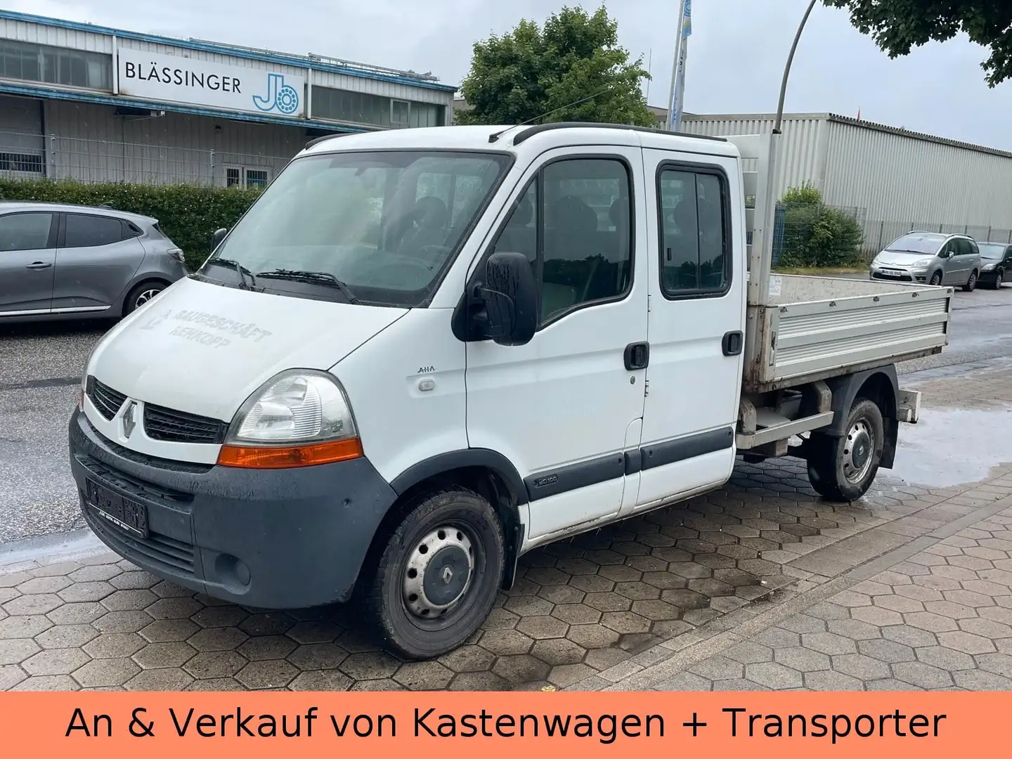 Renault Master II Phase 2 DoKa Pritsche*TÜV*KLIMA*7SITZE Biały - 2