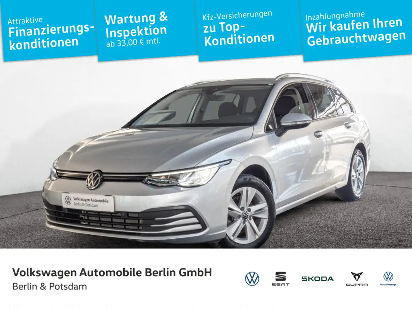 Volkswagen Golf Variant Golf VIII Variant 1.5 eTSI Life Nav Standhzg. LE Silber - 1