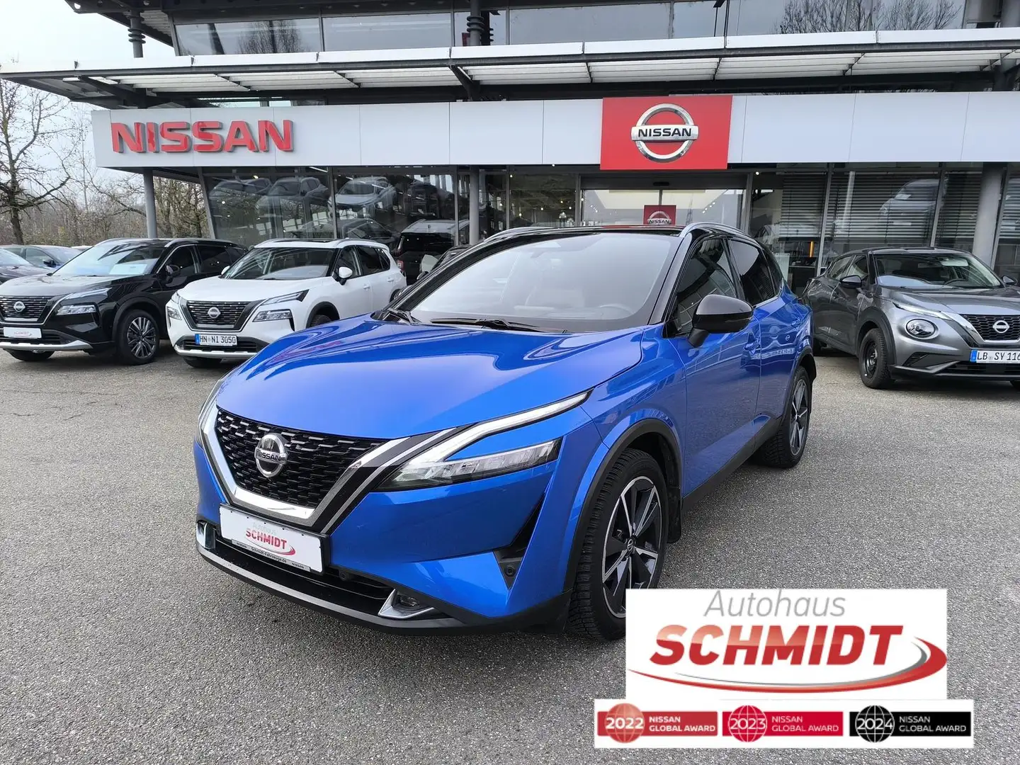 Nissan Qashqai 1.3 DIG-T MHEV Tekna AHK Blau - 1