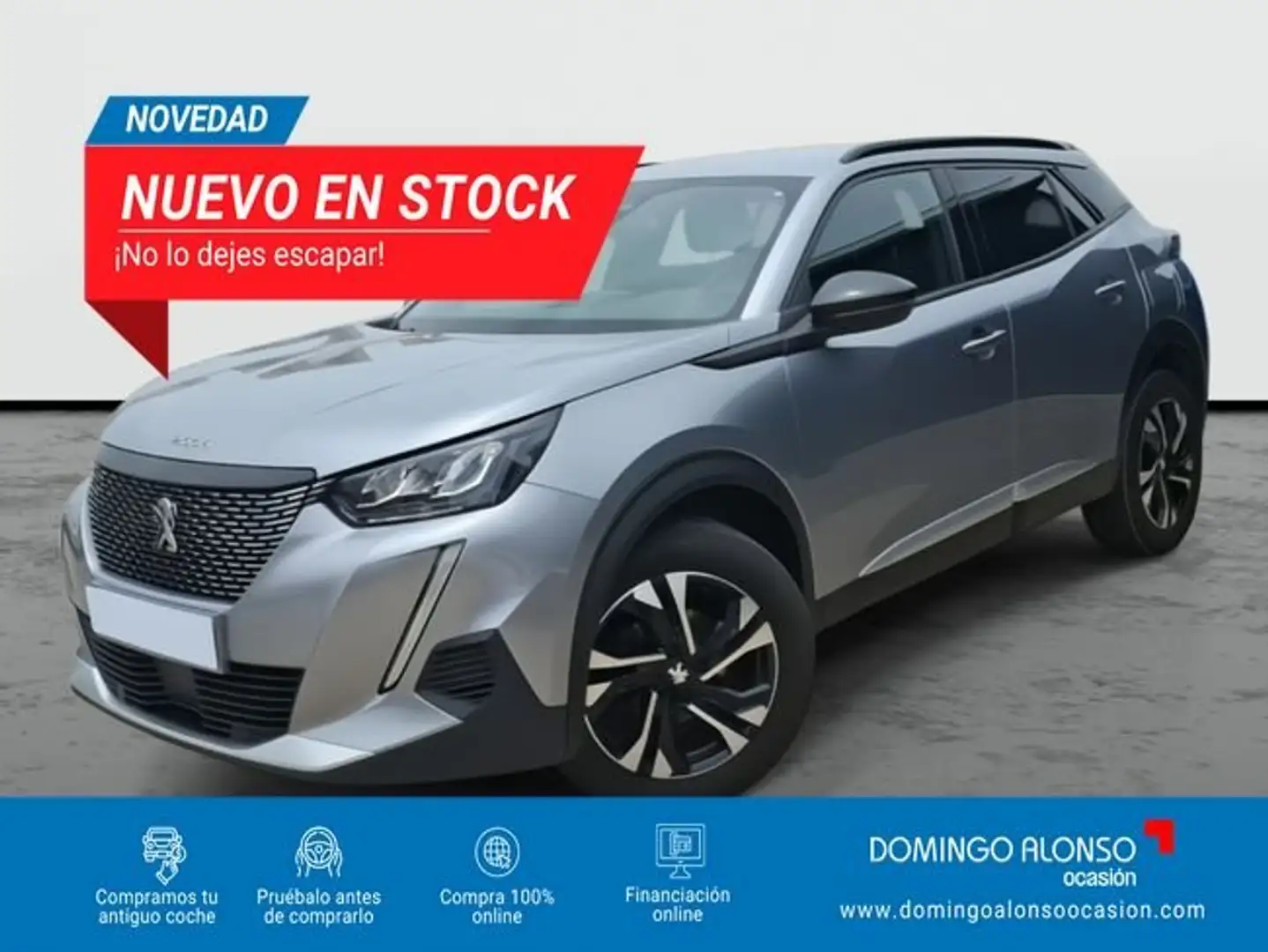 Peugeot 2008 ALLURE PURETECH 100 S&S 6 VEL. MAN Gris - 1