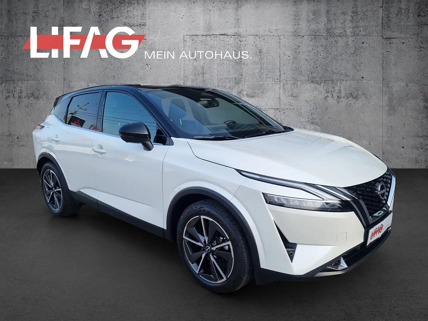 Nissan Qashqai 1,3 MHEV 4x4 Tekna Autom *ab € 27.990,-* Wit - 1