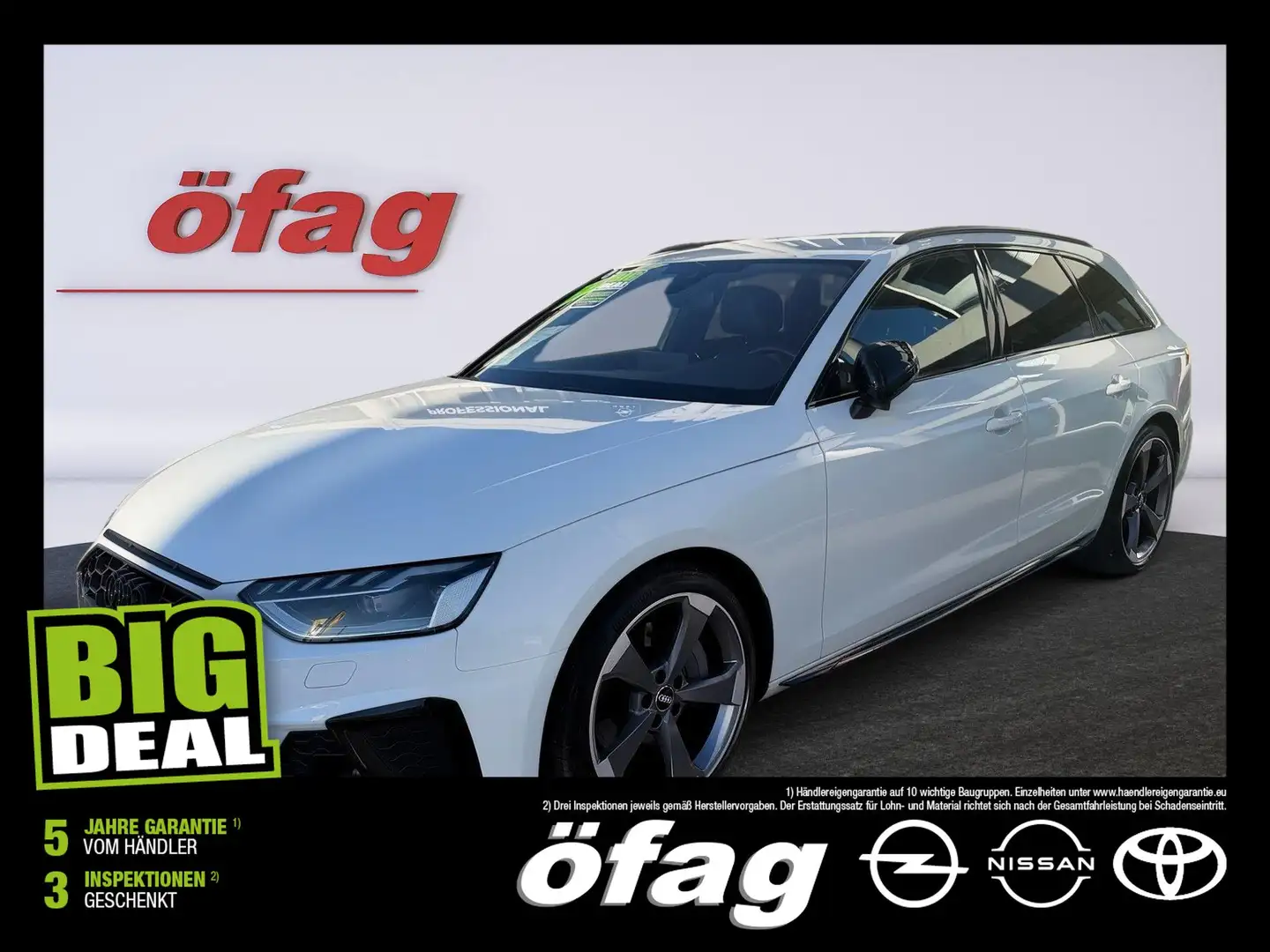 Audi A4 Avant 45 TDI quattro S-line Aut. Weiß - 1