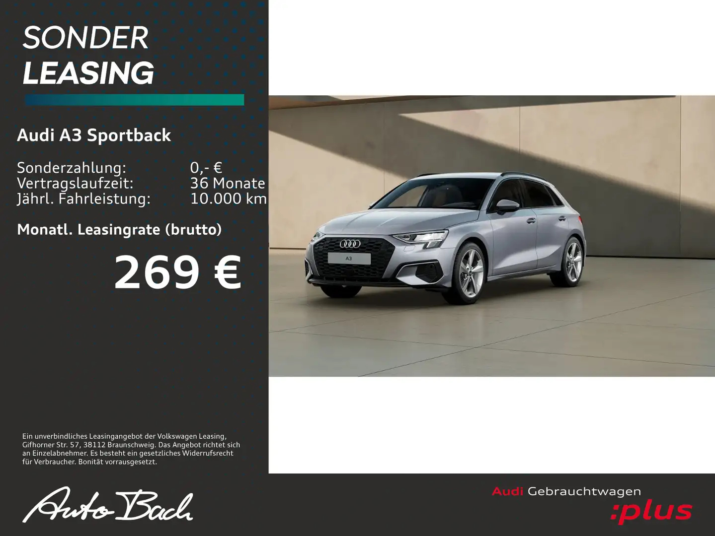 Audi A3 Advanced 30TDI Stronic Navi LED ACC Silber - 2