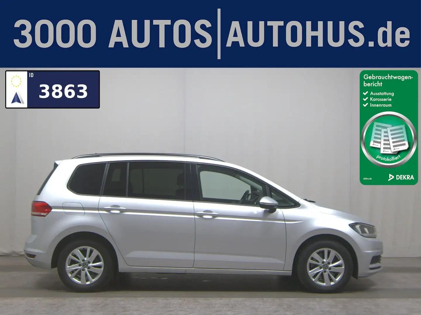 Volkswagen Touran 2.0 TDI Comf. Navi AID PDC AHK Argent - 1