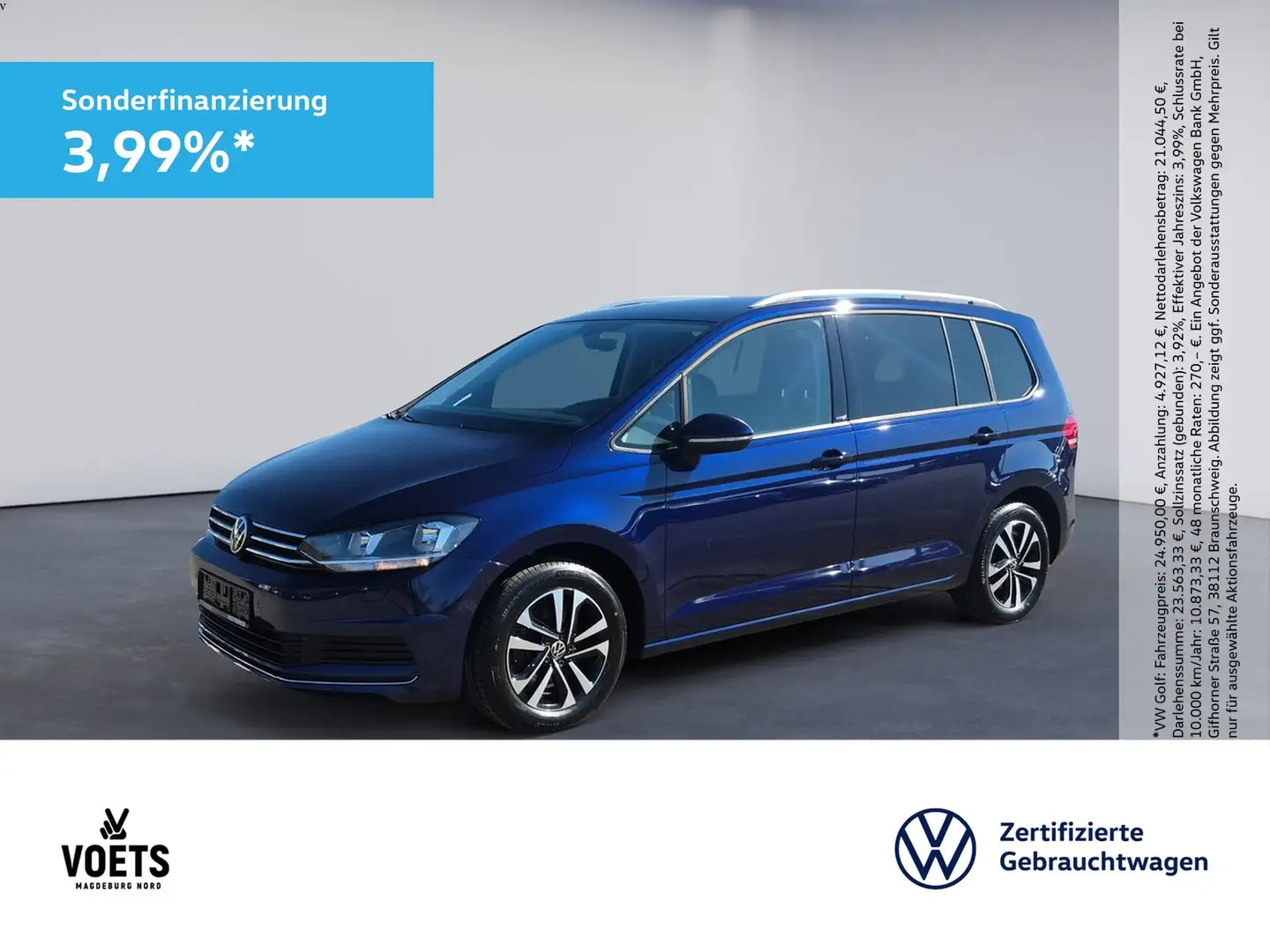 Volkswagen Touran 1.5TSI UNITED Navi+AHK+Sitzhzg. Bleu - 1