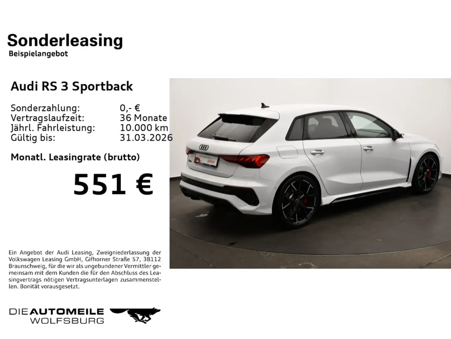 Audi RS3 2.5 TFSI quattro S tronic HeadUp/ Blanc - 2