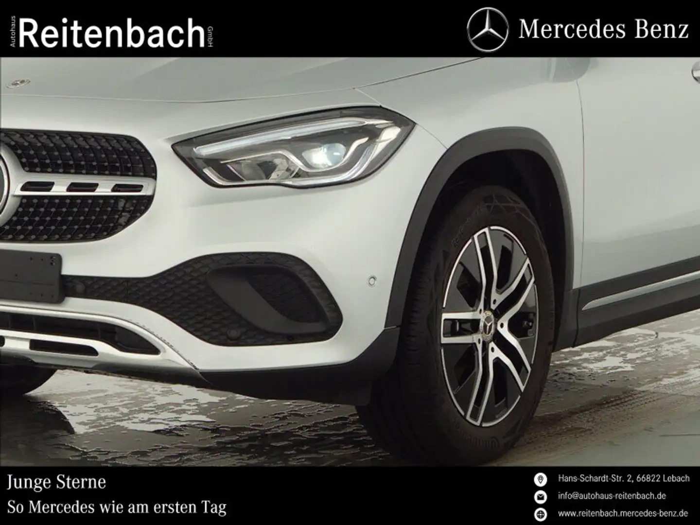 Mercedes-Benz GLA 200 GLA200 PROGRESSIVE+LED+AR+SHZ NAVI+TEMPOMAT+18" srebrna - 2