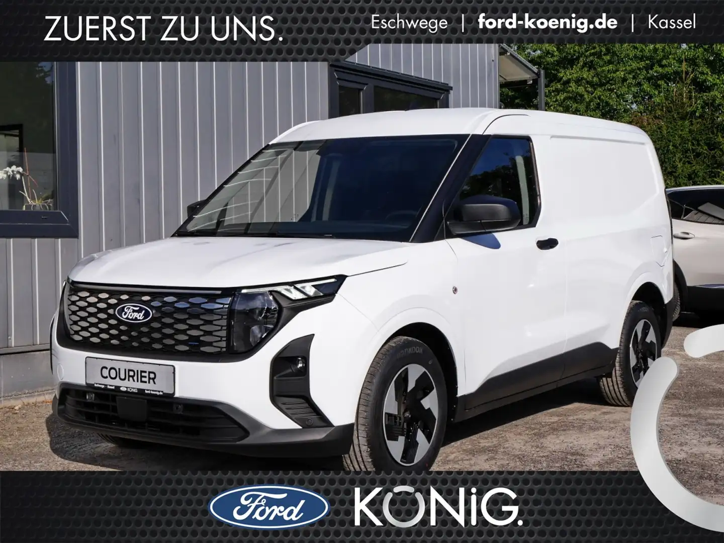 Ford E-Transit Courier Trend Winter-Paket+Kamera+Alu Klima Белый - 1