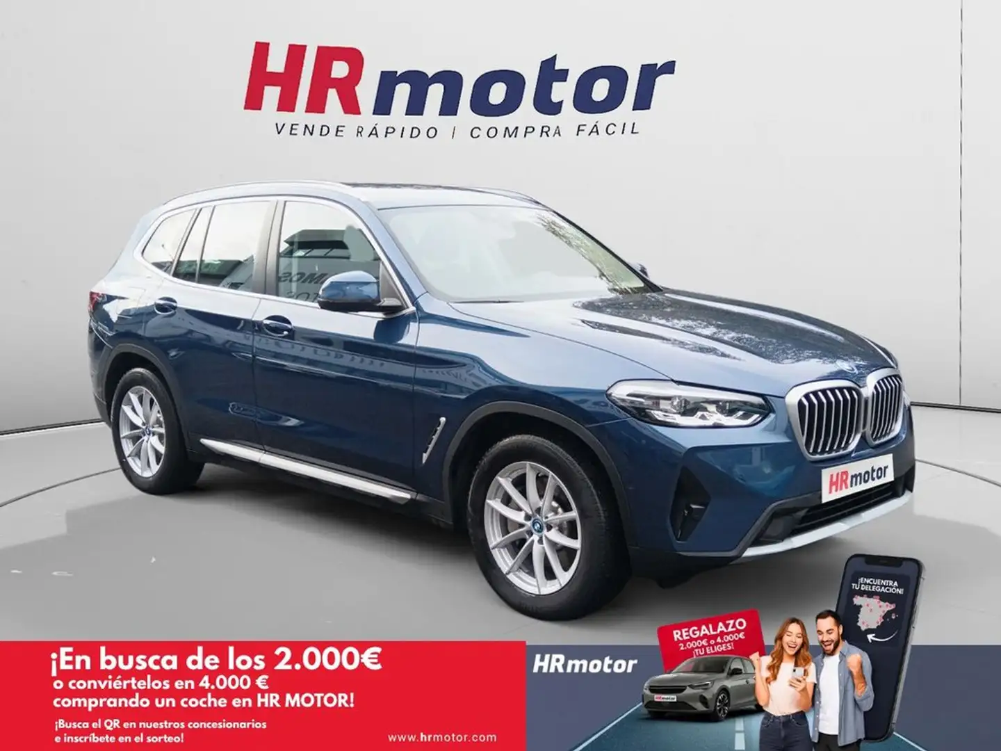BMW X3 xDrive 30 e xLine Bleu - 1