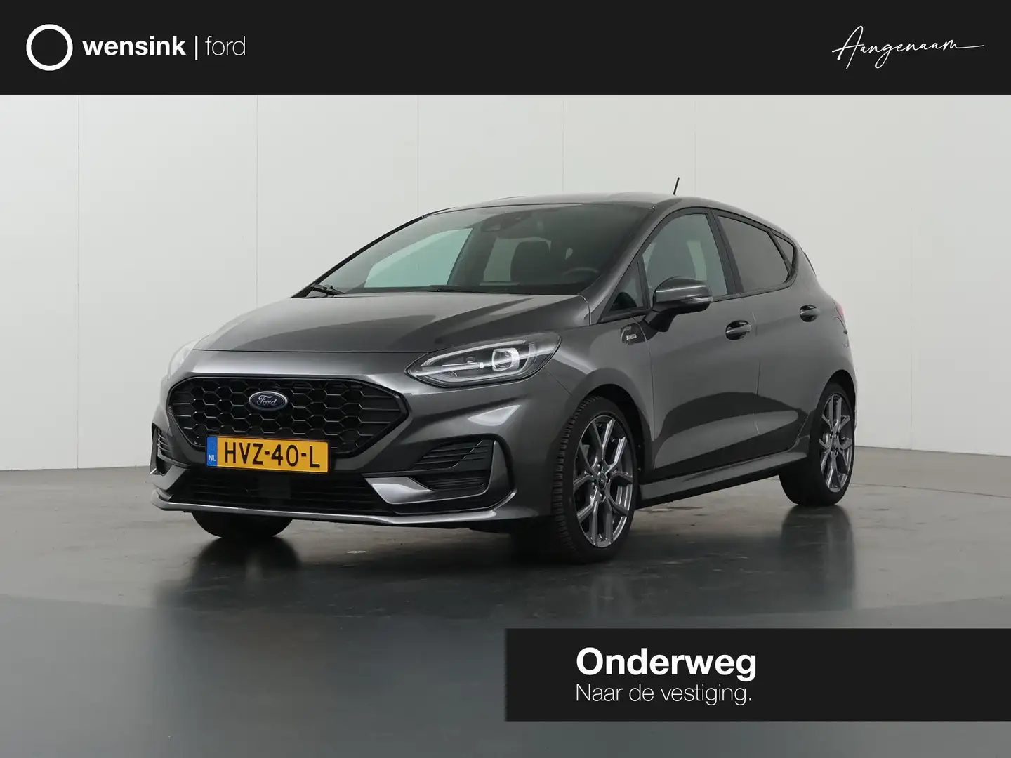 Ford Fiesta 1.0 EcoBoost Hybrid ST-Line X | Winterpakket | Nav Grijs - 1