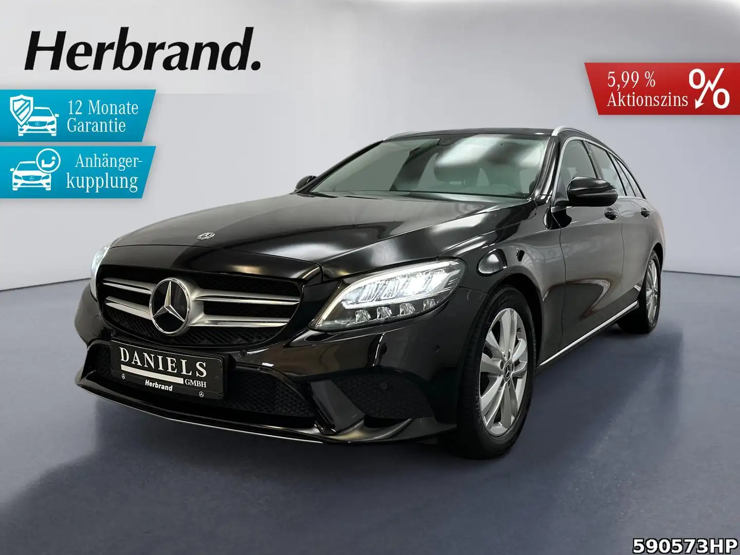 Mercedes-Benz C 220 d T Avantgarde *Anhängerkuppung Kamera LED Schwarz - 1