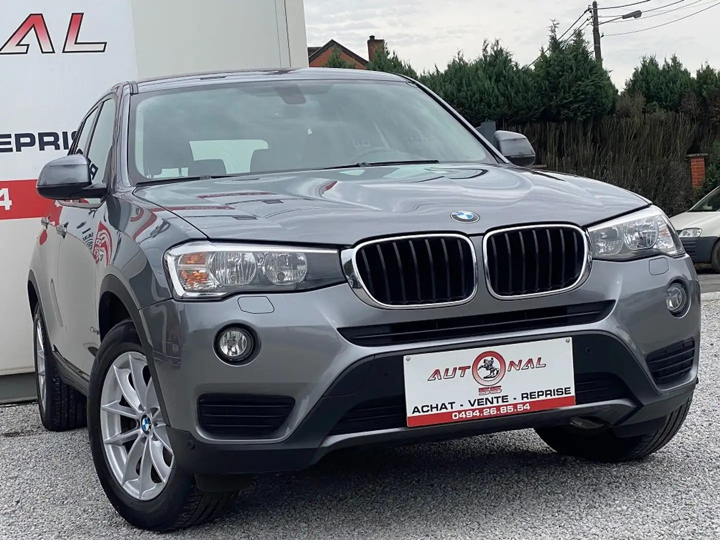 BMW X3 2.0 dAS xDrive20 190CH*CARNET*EURO 6b*GPS*PDC*CLIM Gris - 2