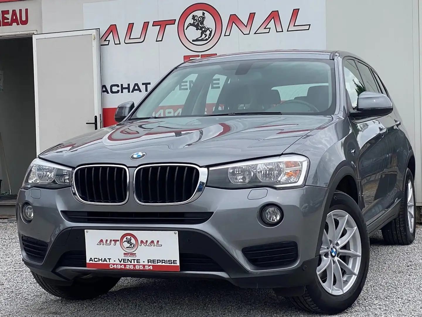 BMW X3 2.0 dAS xDrive20 190CH*CARNET*EURO 6b*GPS*PDC*CLIM Gris - 1