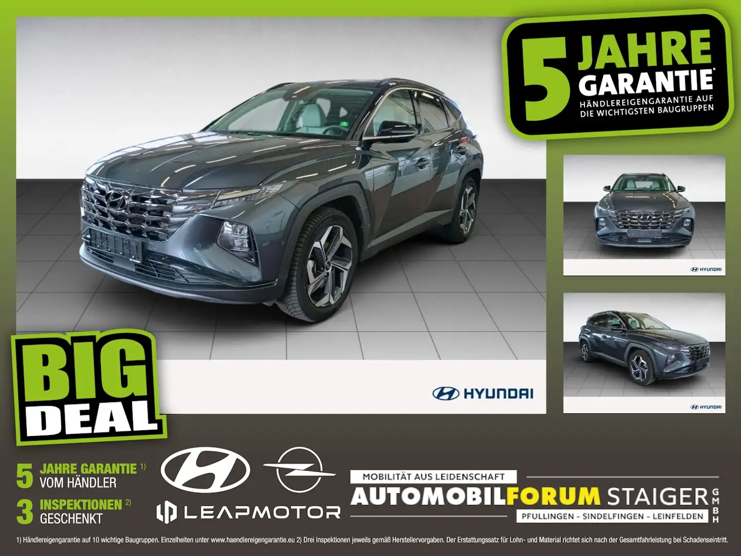Hyundai TUCSON 1.6 T-GDI Prime ACC FLA 4xSHZ SpurH LM Zwart - 1