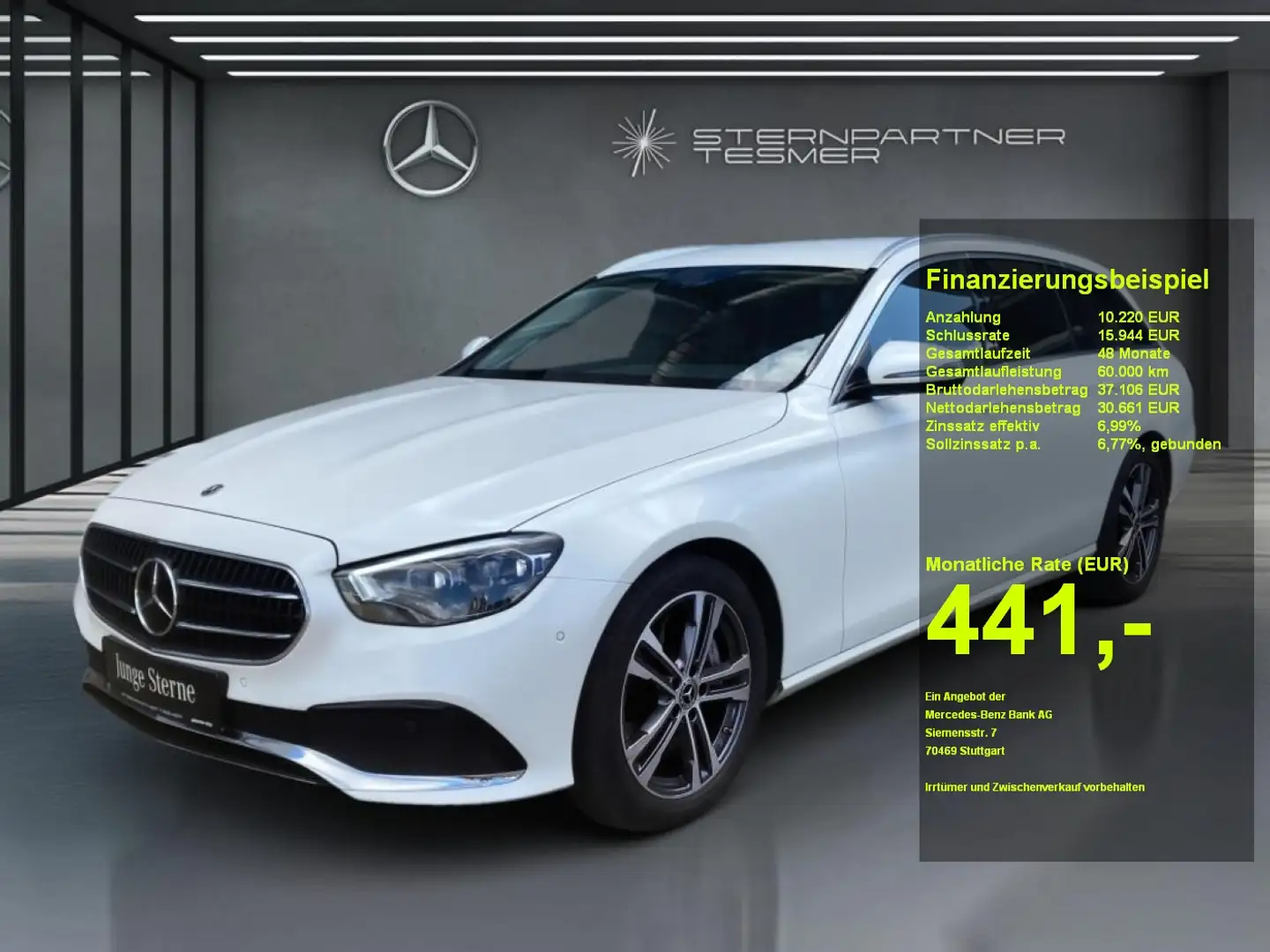 Mercedes-Benz E 400 d 4M T Distr.P/RFK/Adapt.Ctrl/MBUX/B-Sound Blanco - 1