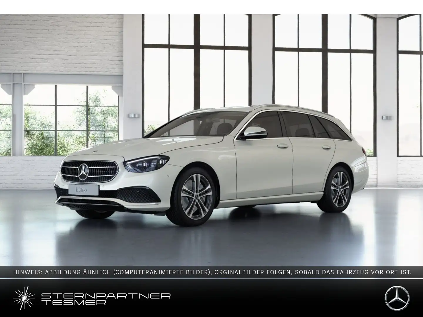 Mercedes-Benz E 400 d 4M T Distr.P/RFK/Adapt.Ctrl/MBUX/B-Sound Weiß - 1