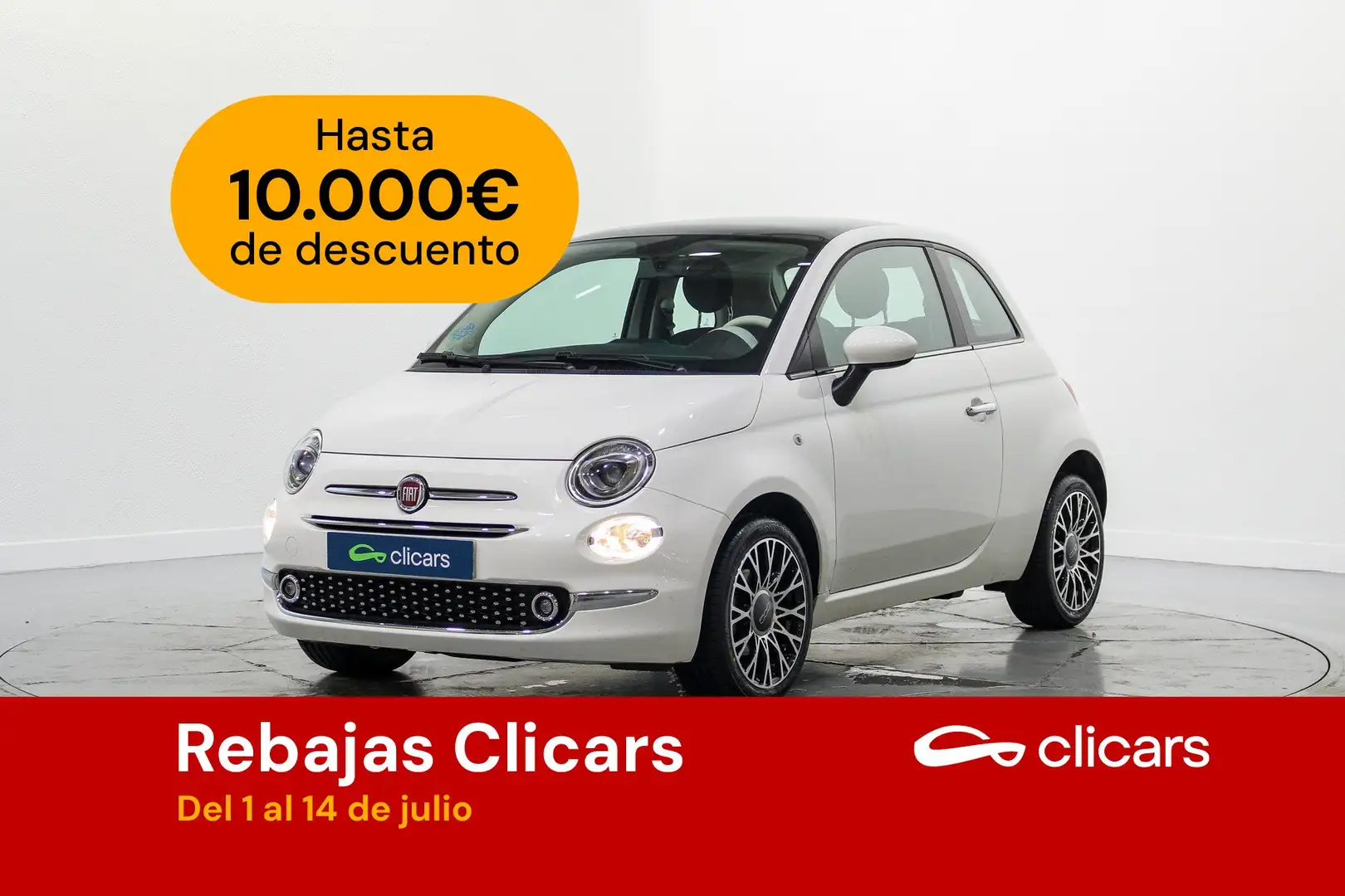 Fiat 500 1.0 Hybrid Monotrim 52kW Blanco - 1