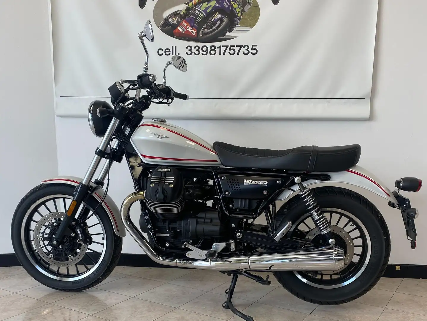 Moto Guzzi V 9 V9 ROAMER Blanco - 1