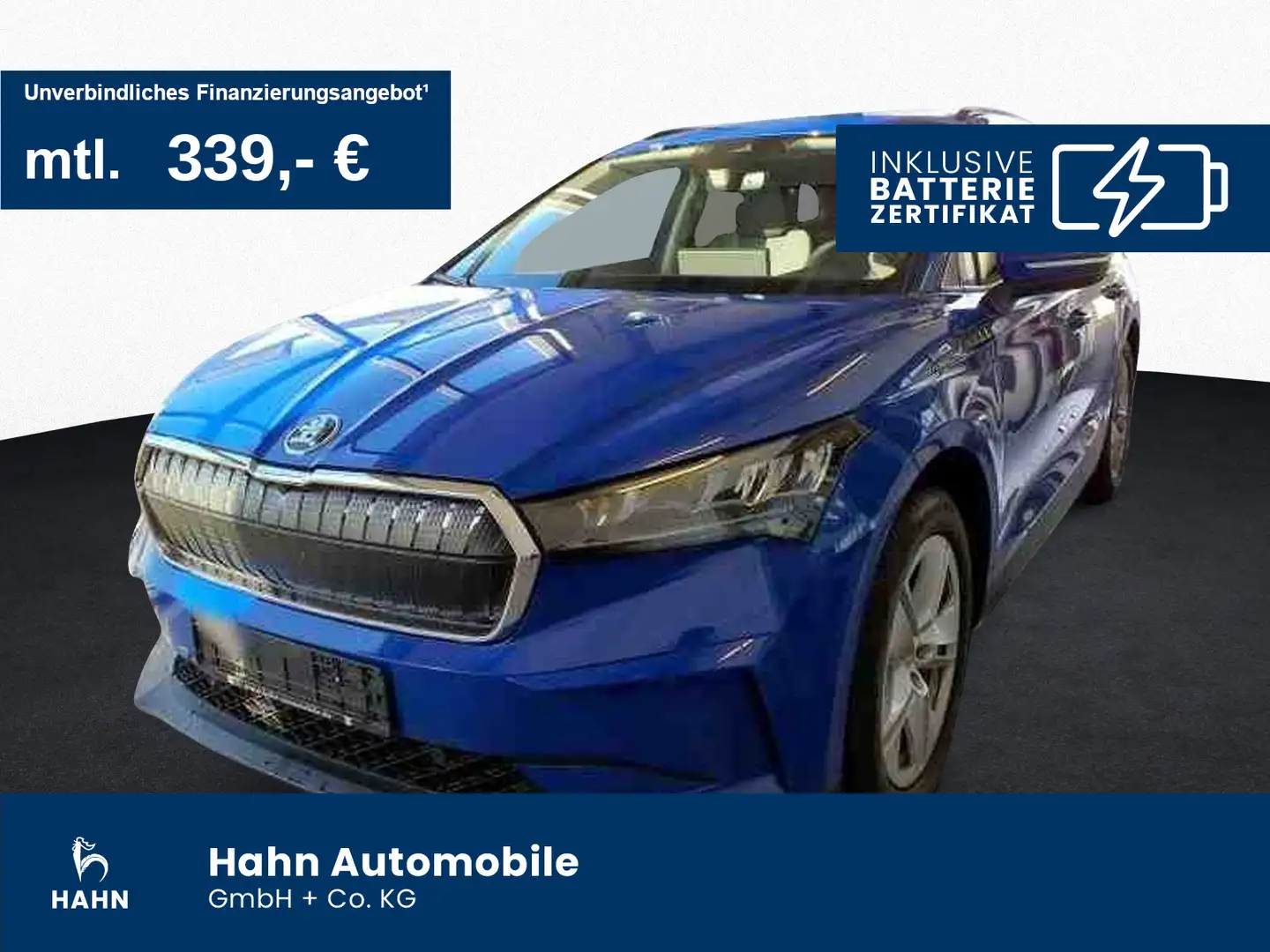 Skoda Enyaq iV 60 Loft ACC Cam LED Navi PDC Sitzheiz Blau - 1