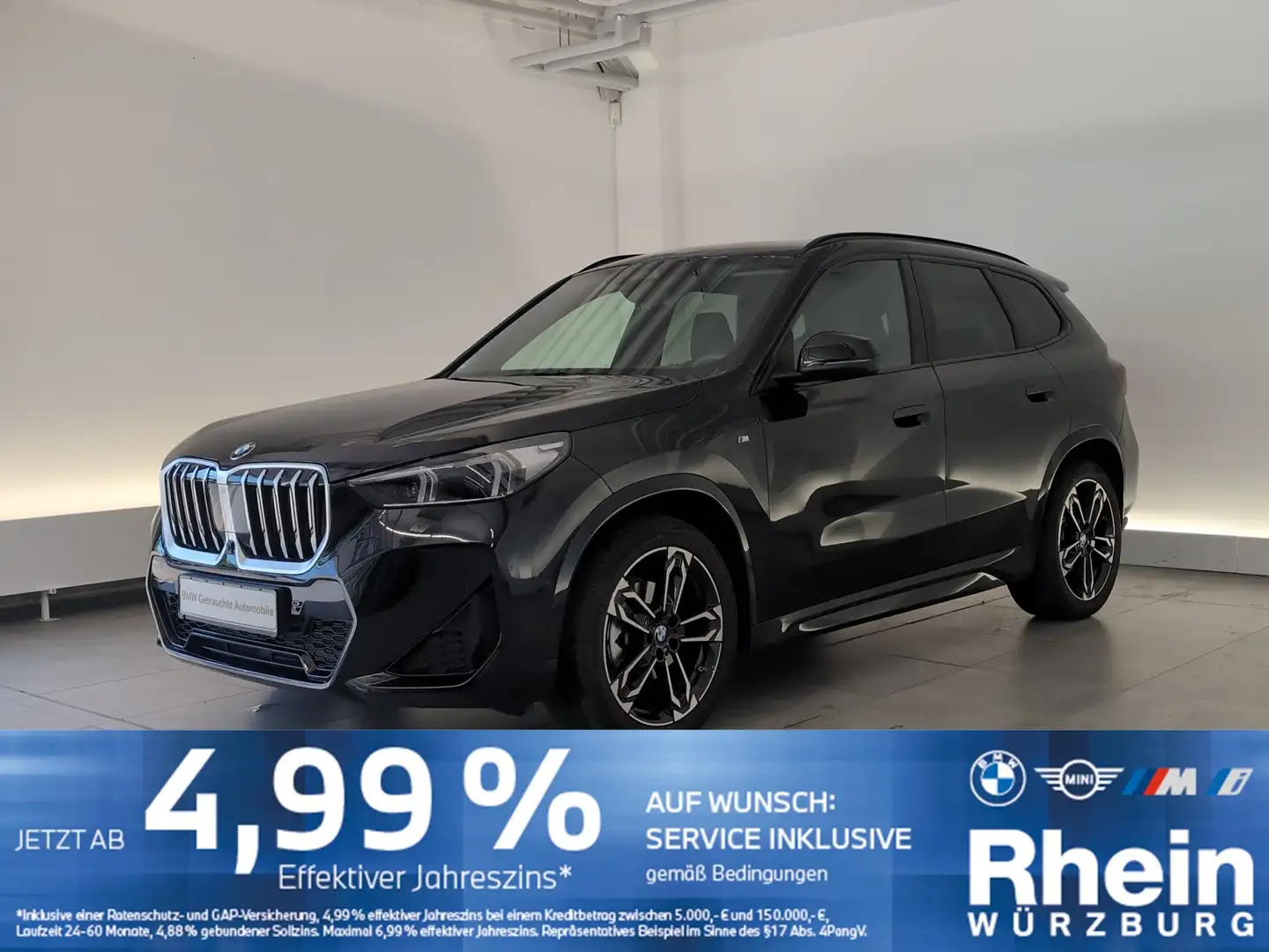 BMW X1 xDrive20d M Sport Navi/LED/AHK/Pano/DrAs/PaAs Schwarz - 1