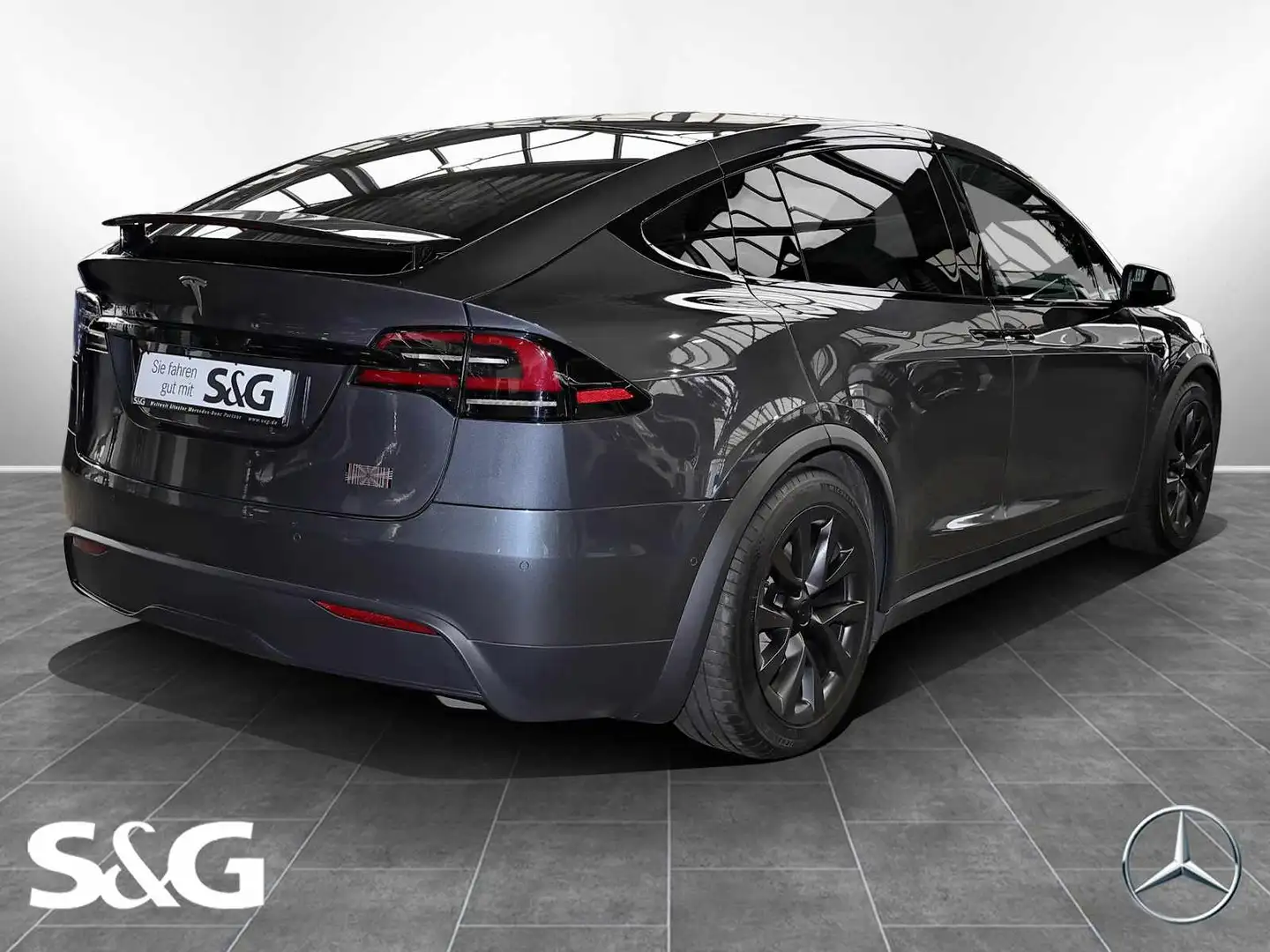 Tesla Model X Plaid ACC+GLASDACH+KAMERA+LED+250 KW Gris - 2