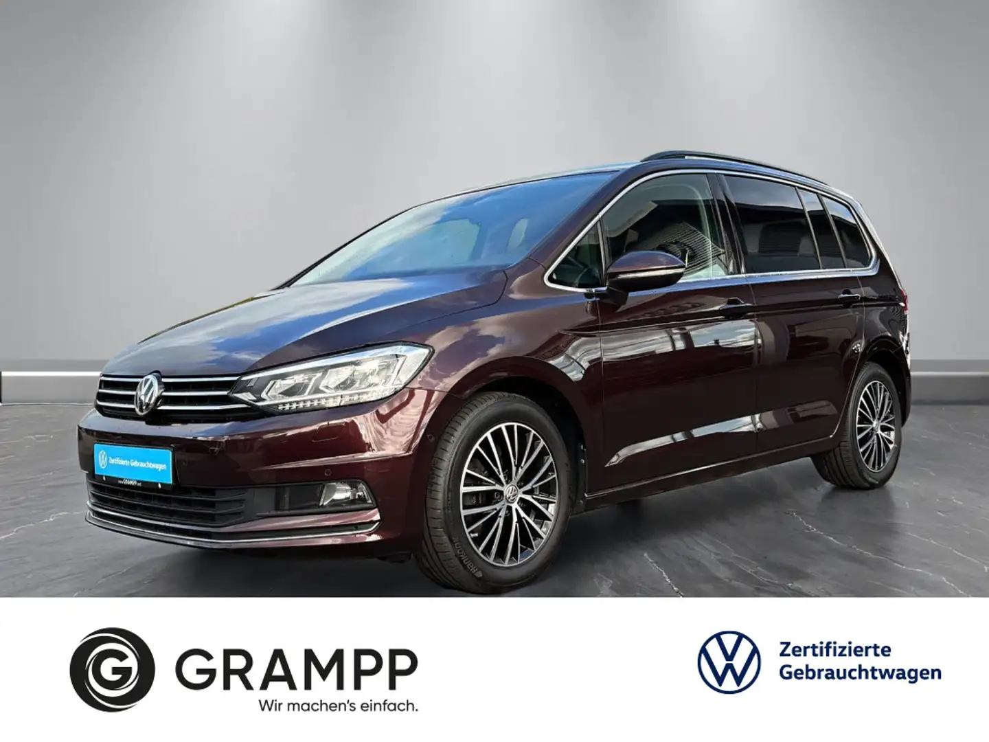 Volkswagen Touran Highline 1.4TSI +AHK+KAMERA+LED+ASSISTS+ Rot - 1