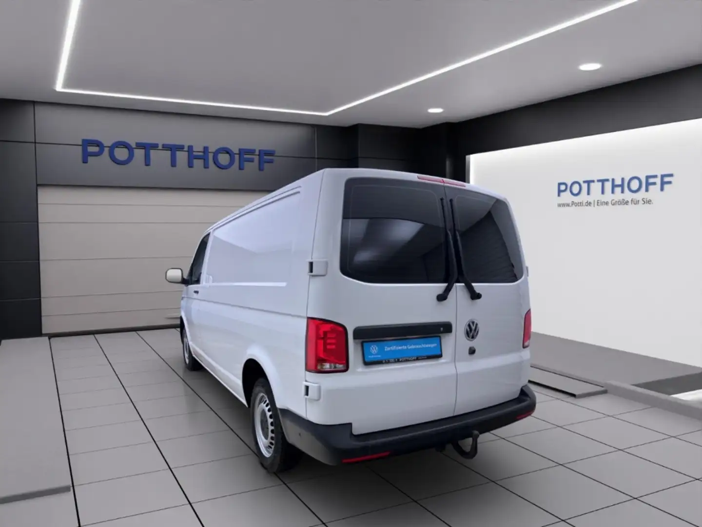 Volkswagen T6.1 Transporter Kasten 2.0 TDI LANG STANDHZG AHK NAVI Weiß - 2