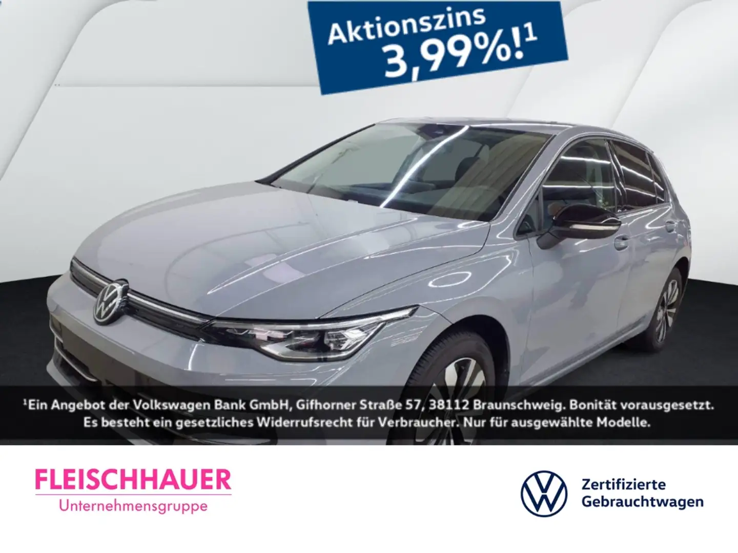 Volkswagen Golf VIII 2.0 TDI DSG Goal AHK Navi Digitales Cockpit L Grau - 1
